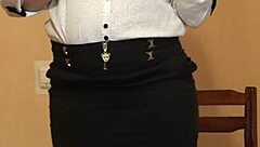 I masturbate my pussy and ass in heels and black panties