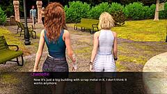 Two hot teen 18+s out for a walk