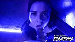 Highheeled Beauty Atm Fucked By Hard Cock