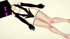 novia usa mascara de enderman hentai