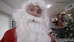 Hardcore Threesome Amateur Christmas Party