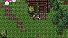 in this hentai game picking up various items during zombies retreat part 4 with big tits and ass