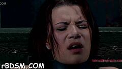 Gagged Girl Gets Clit Pleasured in Bondage Game