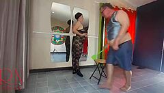 Regina Noir spanks nude ballerina in training