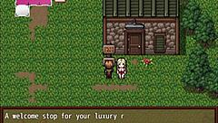 in this hentai game picking up various items during zombies retreat part 4 with big tits and ass