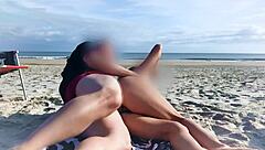 Did The MILF Expect Dick In Her Ass On Beach?