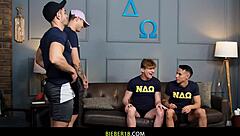 Gay Orgy with Des Irez, Jayden Marcos, Max Lorde, and Nico Coopa Explodes!