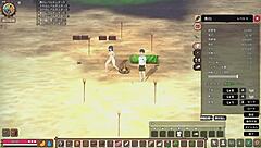 Real-life play in the anime Mad Island: Survival and sex with a girl