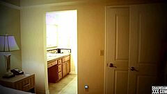 teasing in shower with big black cock sucking and riding bent over