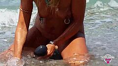 Hot Nude Beach With Extreme Stretched Nipple Piercings?