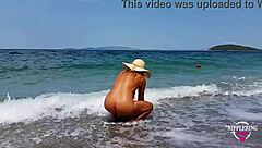 Hot Nude Beach With Extreme Stretched Nipple Piercings?