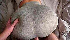 Stepsister Caught Jerking Off And Fucked Through Leggings Hole