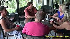 After party, everyone indulges in roleplay and fucking