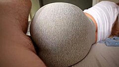 Stepsister Caught Jerking Off And Fucked Through Leggings Hole