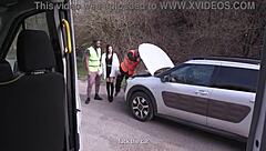 Wet Emily Pink Deepthroats Balls Deep In Broken Car