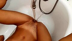 Caught my step sister masturbating in the bathroom.