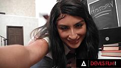 Is Naughty Teen Angeline Red Ready For Teacher's Spanking And Hard Fuck?