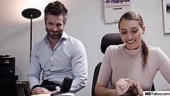 Bella rolland's pawg secretary cheats with boss at office taboo