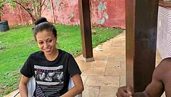 Weekend filled with hot Brazilian teens in public outdoor action