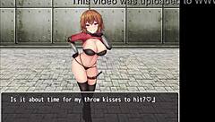 I see orange haired girl step on my cock in hentai