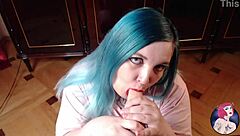 Cute girl next door finally gets a chance for a sloppy chat and deep conversation