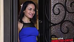 Is teen stunner gabriella begging for hard cock in doggystyle, or just teasing?