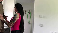 Horny German Teen Fucks Repairman Without Condom