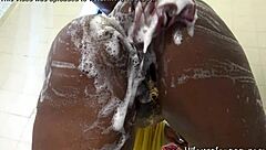 Nilou Achtland Showers With Toys, Highlighting Her Big Ass And Tits