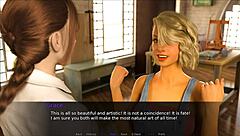 i play nudist school part 9 with lena on our beach date, shaved and hairless