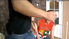 Russian Girl Fucked Hard By Two Guys