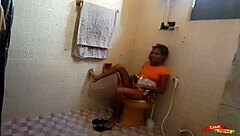 Caught stepdaughter masturbating, then boldly ate her tight teen ass in bathroom