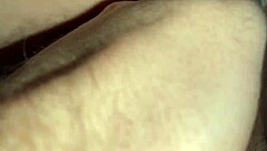 Fucking asshole neighbor while husband works, creampie in stockings