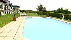 sexy blonde uses big dildo and baseball bat for intense orgasm