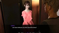 i play nudist school part 9 with lena on our beach date, shaved and hairless