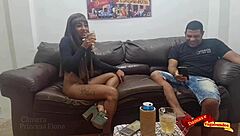 Baiana novinha nayrob gives tight ass to leo ogro on sofa reveals family lunch puta and gay primo
