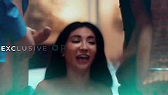 Kira Noir and Eliza Ibarra suck monster cock in POV fantasy