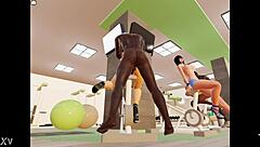 Young Girl Bent Over