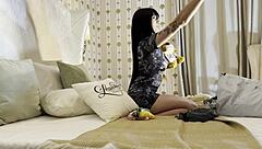 hot sexiest amazingly beautiful latina girl comes for photoshoot turns into erotic porn casting