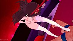 Amber In Bikini Intensely Jerks Off With Her Feet In Hentai Cartoon Style