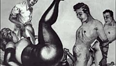 Vintage Erotic Drawings-The Erotic Alphabet