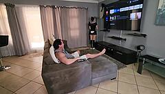 cheating husband gets caught fucking maid cuckquean join in ffm threesome