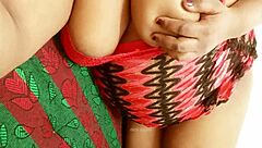 asian horny aunty shows off her big boobs to me