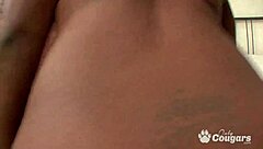 Three Black Girlfriends Share White Cock Cum Load