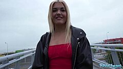 Public Agent Hot Blonde Sucks Dick in Public