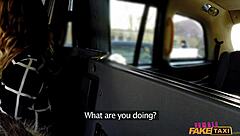 MILF's Pussy Stretched by Fat Cock in UK Taxi