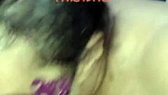 The whore jerks and milks the dick.