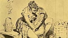 Look at this vintage hentai comic's erotic illustration!