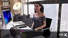 Hentai Girl Flashes Ass In Office