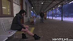 trashy milf in lingerie gets attention