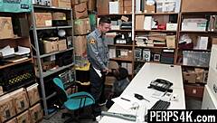 officer catches thief at work